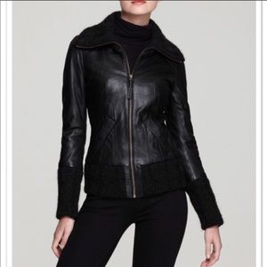 Mackage Domina genuine lamb leather jacket size M